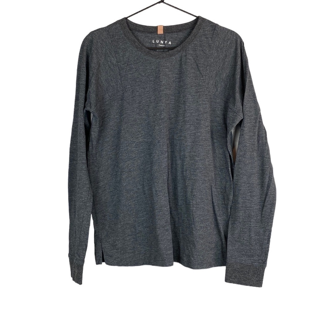 Lunya grey long sleeve tee